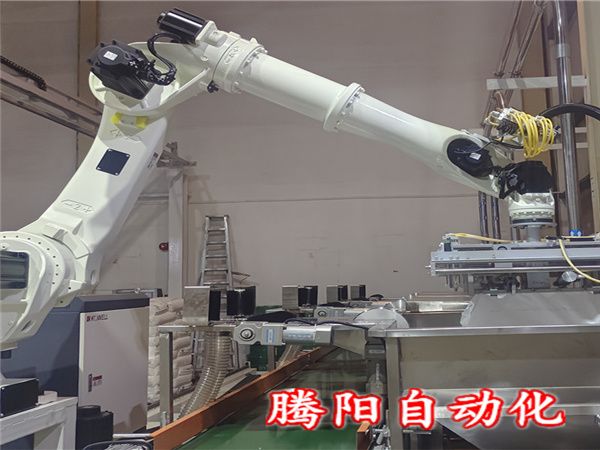 PAC拆包投料機(jī)器人實(shí)現(xiàn)了對(duì)物料拆包和投料的全程自動(dòng)化控制